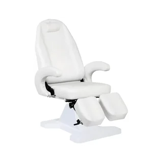 Fauteuil de soins des pieds hydraulique blanc 112