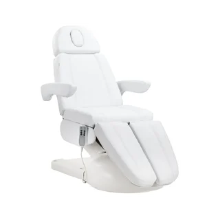 Fauteuil électrique Azzurro Lux pour soins esthétiques 3 moteurs blanc
