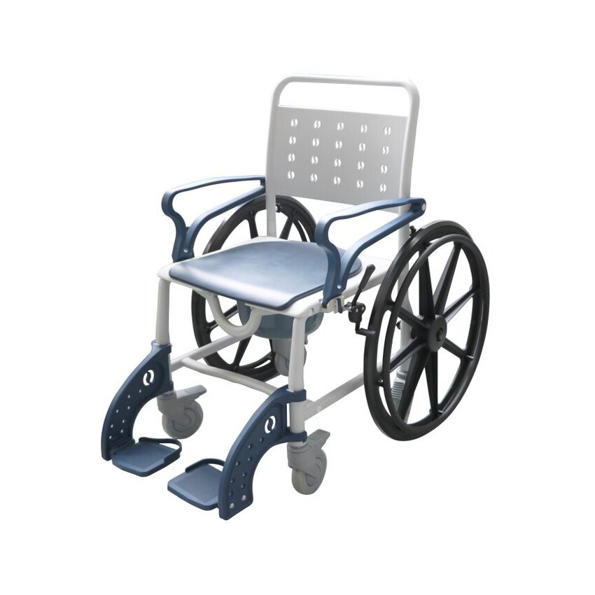 Fauteuil roulant de douche et chaise percée 3 en 1 - SANI