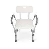 Chaise de douche avec dossier et accoudoirs