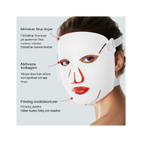 Masque lumineux rouge LED 4D - Masque facial