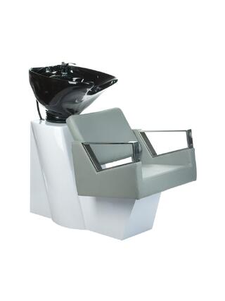 Fauteuil à shampoing gris clair Arturo BR-3573