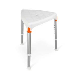 Tabouret de douche Siège de douche triangulaire blanc