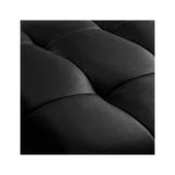 Fauteuil de soin des cils Alba avec base dorée - noir