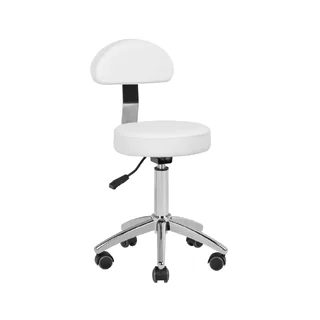 Tabouret cosmétique am-304 blanc