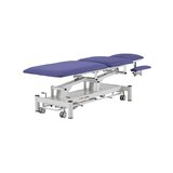Table de massage électrique 5 sections - Rila PRO - Structure blanche, revêtement bleu