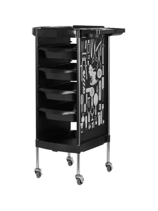 Chariot de coiffure X11-9 Noir Graphique