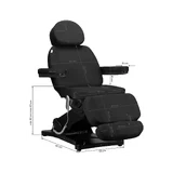 Fauteuil de tatouage électrique SILLON CLASSIC 3 moteurs noir