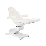 Fauteuil cosmétique pivotant électrique Azzurro 869A, 4 moteurs, blanc