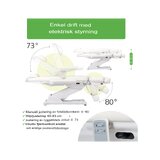 Fauteuil de soins esthétiques électrique Elara PRO 6P - blanc