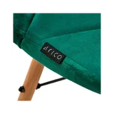 Chaise de maquillage 4Rico QS-186 en velours vert