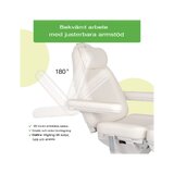 Fauteuil de soins esthétiques électrique Elara PRO 6P - blanc