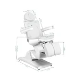 Fauteuil de pédicure électrique Azzurro 870s Pedi 3 moteurs blanc