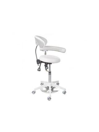 Tabouret médical avec dossier BD-Y914 Blanc