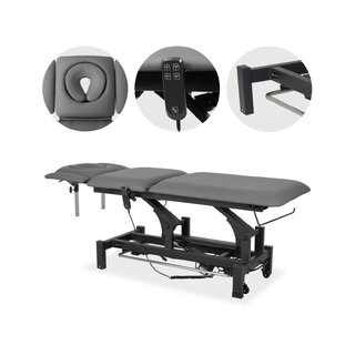 Table de massage Fortis 5 ERGO, commande électrique au pied - gris