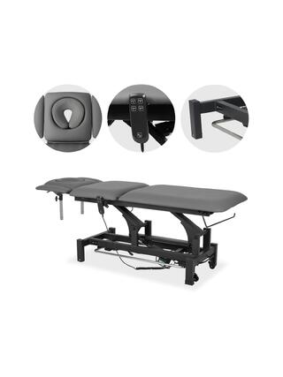 Table de massage Fortis 5 ERGO, commande électrique au pied - gris