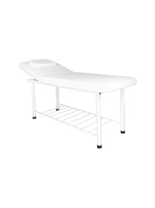 Table de massage stationnaire blanche