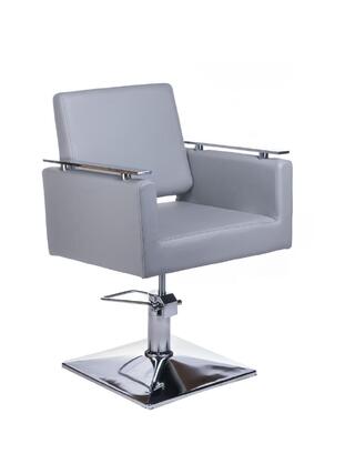 Chaise de barbier grise MILO BH-6333