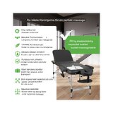 Table de massage portable Adele 70 cm - Noire