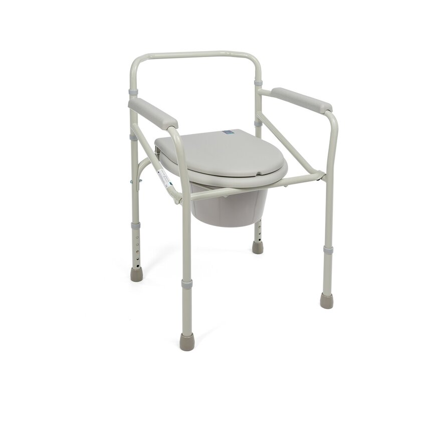 Chaise de douche pliable avec fonction toilettes