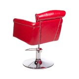 Alberto - Chaise de barbier rouge