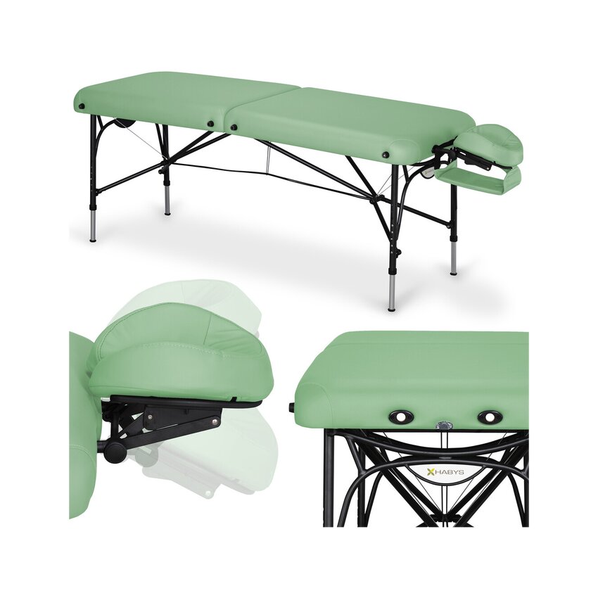 Table de massage Smart Alu 70 Vinyl Flex K015 Vert