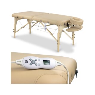 Table de massage portable avec chauffage intégré - Beige