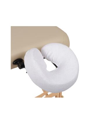 Housse d'appui-tête en tissu éponge blanc