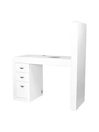 Coiffeuse 310 blanche gauche