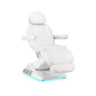 Fauteuil de beauté électrique de luxe, 3 moteurs avec commande au pied