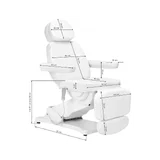 Fauteuil de soins électrique SILLON CLASSIC – 3 moteurs avec chauffage, blanc (2e édition)