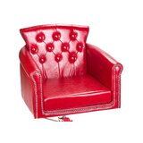 Alberto - Chaise de barbier rouge
