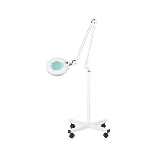 Lampe loupe LED loupe sur roulettes S4 + support