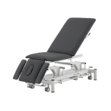 Table de massage électrique 5 sections - Rila PRO - Structure blanche, revêtement gris