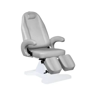 Fauteuil de soins des pieds hydraulique gris 112