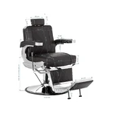 Fauteuil de barbier HAIR SYSTEM BM88066 marron