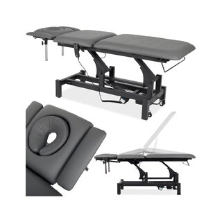 Table de massage Fortis 5 ERGO, réglage électrique de la hauteur, télécommande manuelle, roulettes