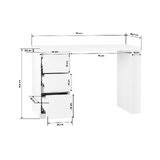 Table de manucure 332 blanche