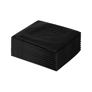 Housses de chaise jetables avec bande élastique, 10 pièces, noires