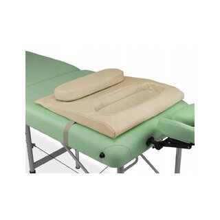 Banc de massage avec coussin pour trou de poitrine K033 Beige