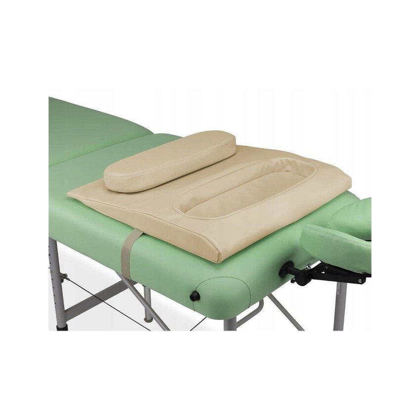 Banc de massage avec coussin pour trou de poitrine K033 Beige