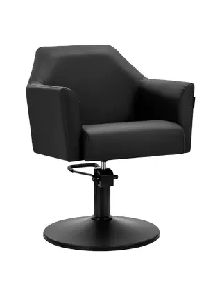 Fauteuil de barbier Gabbiano Davos noir