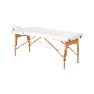 Table de massage pliante en bois BALANCE, 2 segments, blanche