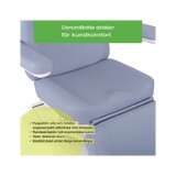 Fauteuil de soins esthétiques électrique Elara PRO 4 - violet