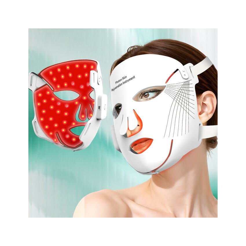 Masque lumineux rouge LED 4D - Masque facial