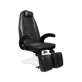 Fauteuil de soins des pieds hydraulique noir 112