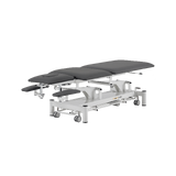 Table de massage électrique 5 sections - Rila PRO - Structure blanche, revêtement gris