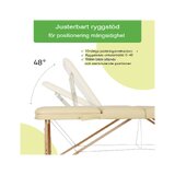 Table de massage portable Bianca - Beige