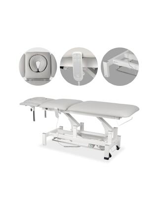 Table de massage Fortis 5 ERGO, commande électrique au pied - gris clair