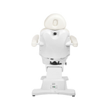 Fauteuil cosmétique pivotant électrique Azzurro 869A, 4 moteurs, blanc